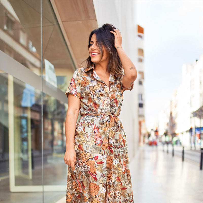 Chic Floral Print Summer Dress
