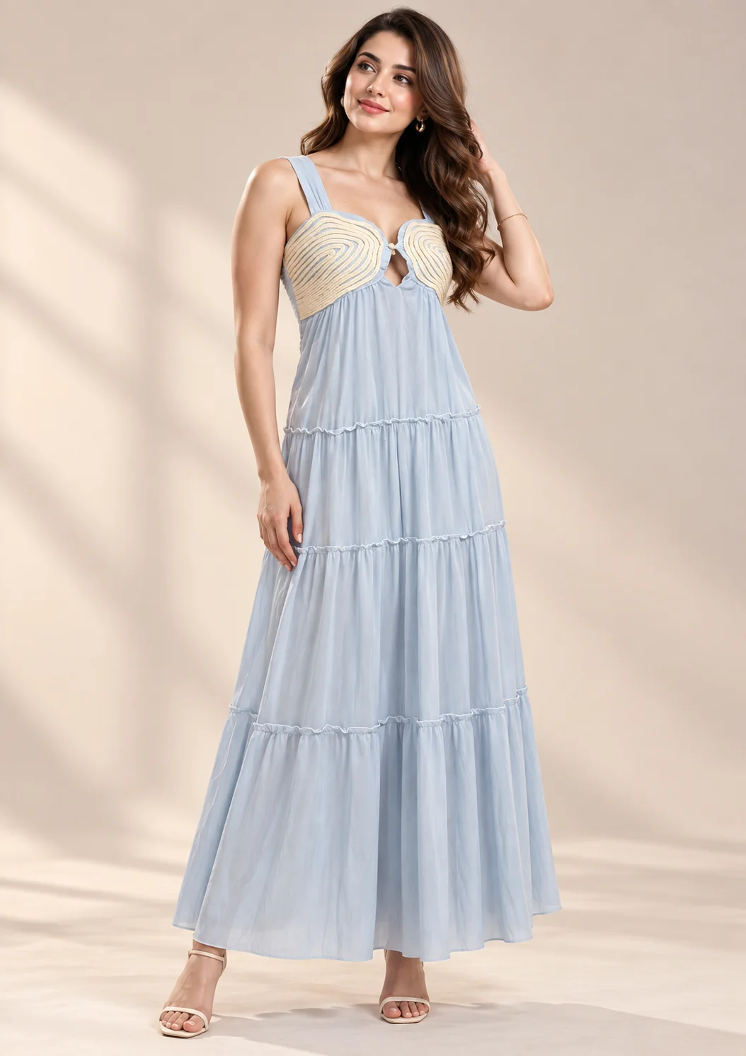 Champagne Grace Maxi Dress