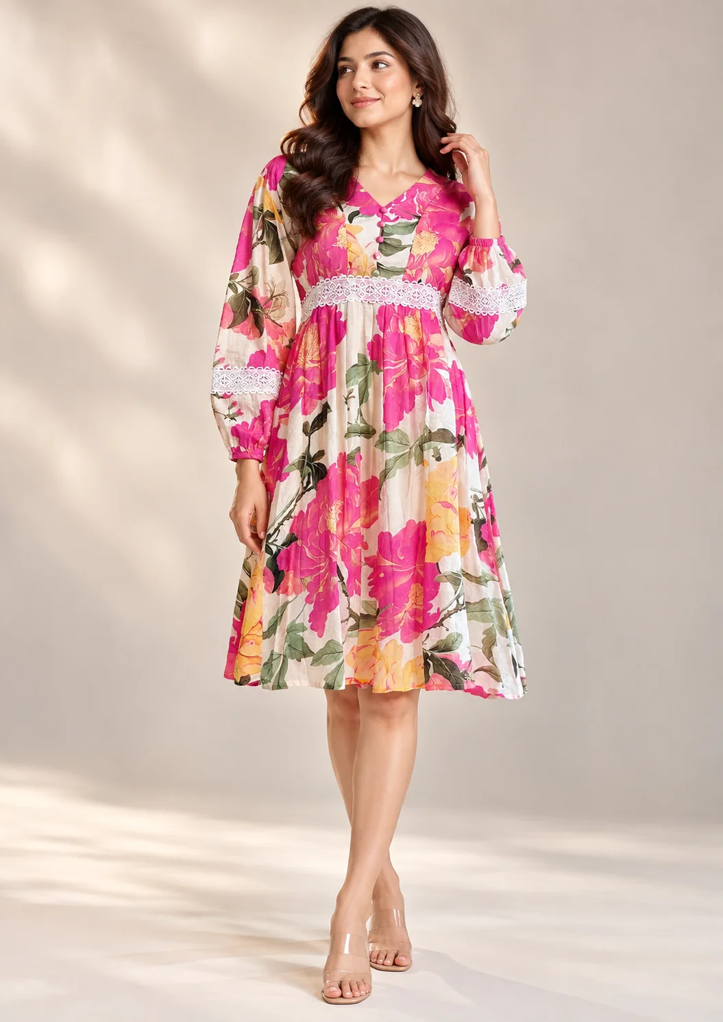 Floral Lace Maxi Dress