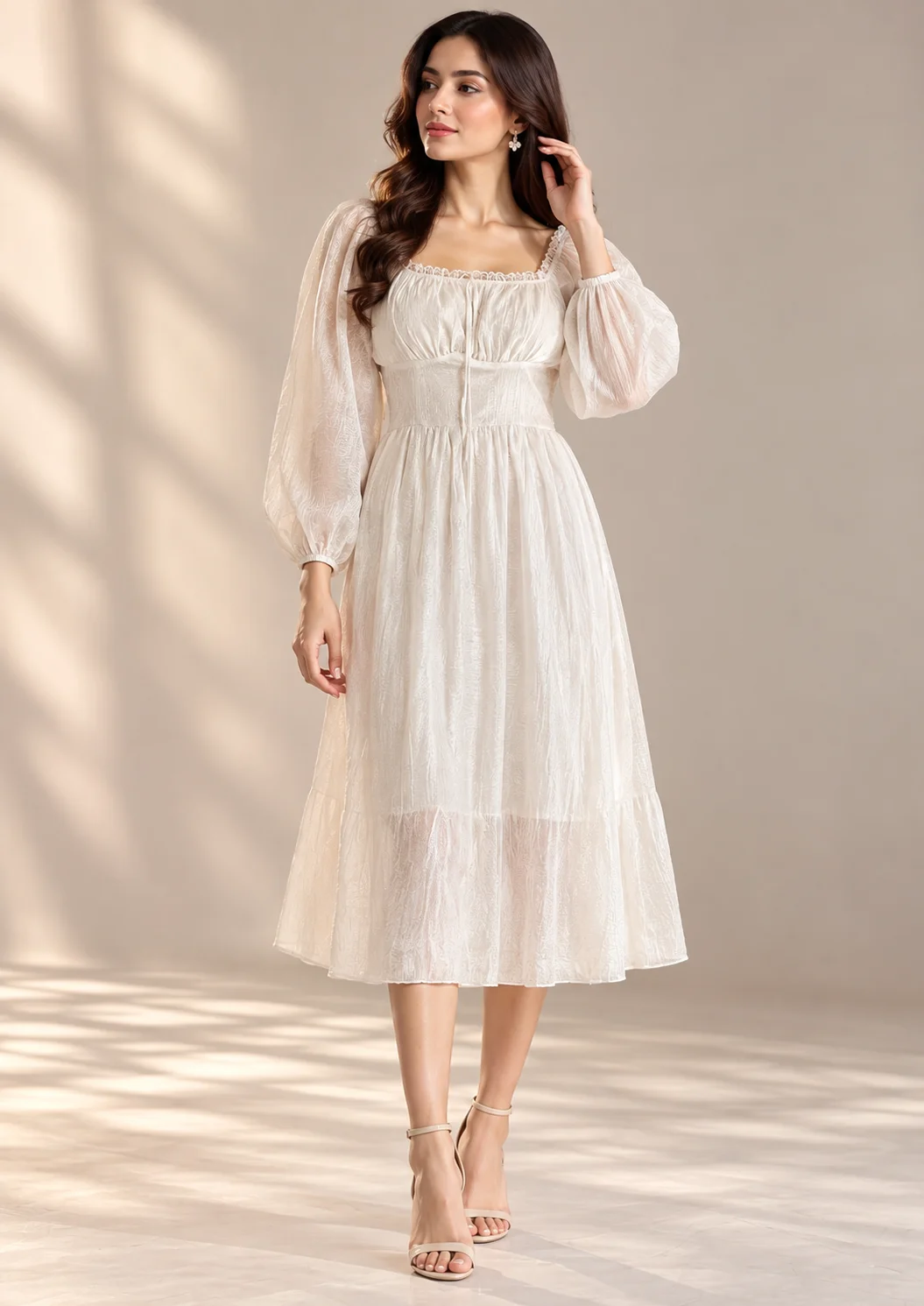 Smocked Waist Maxi Dress