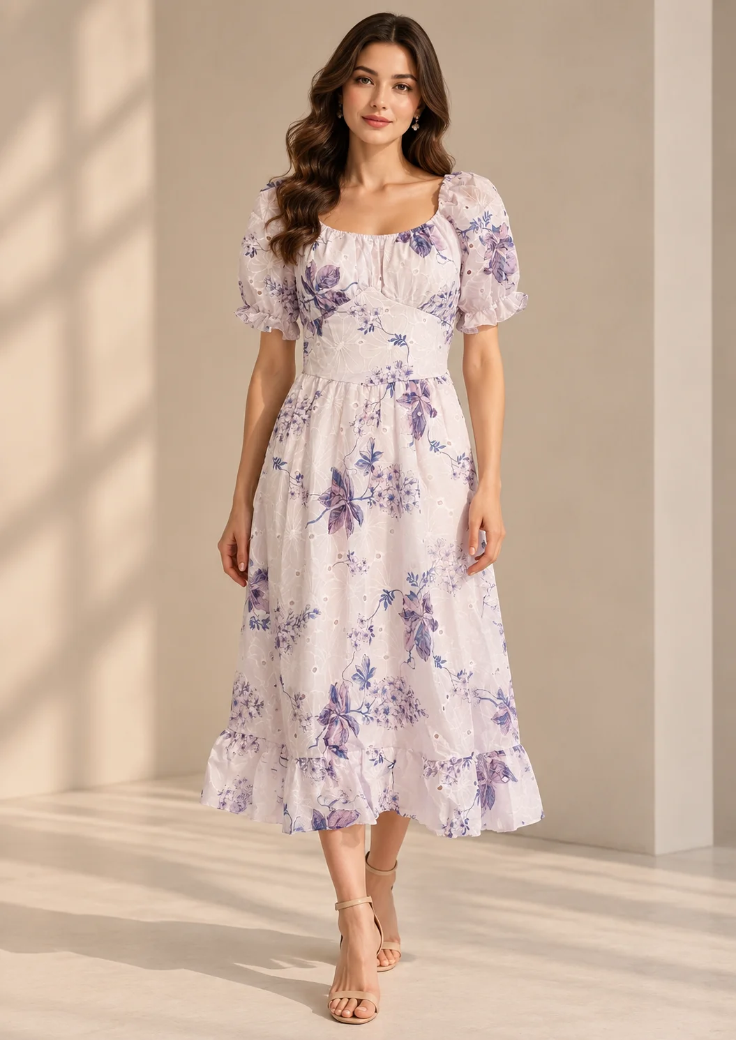 Floral Ruffle Minifrock