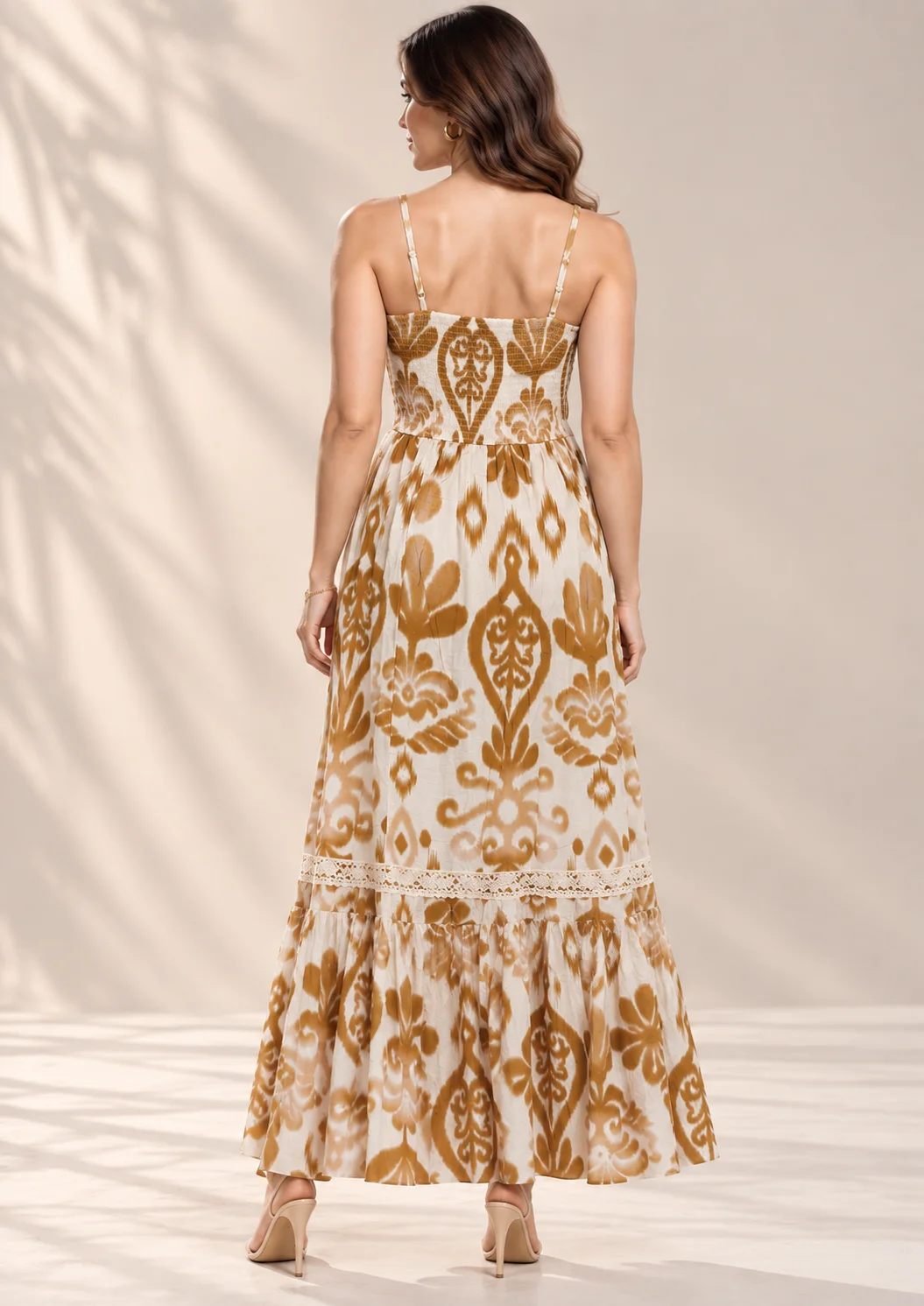 Azure Bloom Maxi Dress