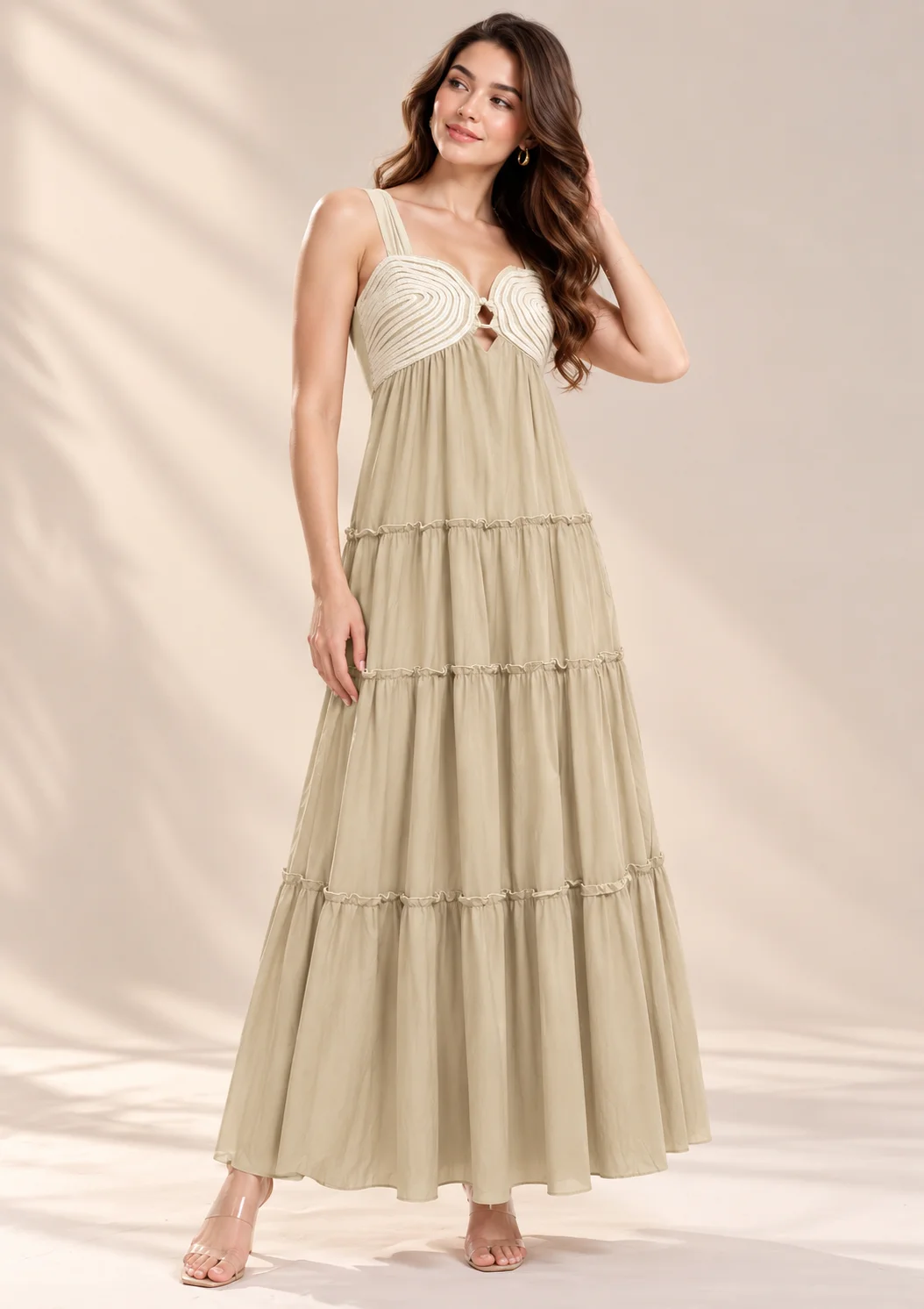 Champagne Grace Maxi Dress