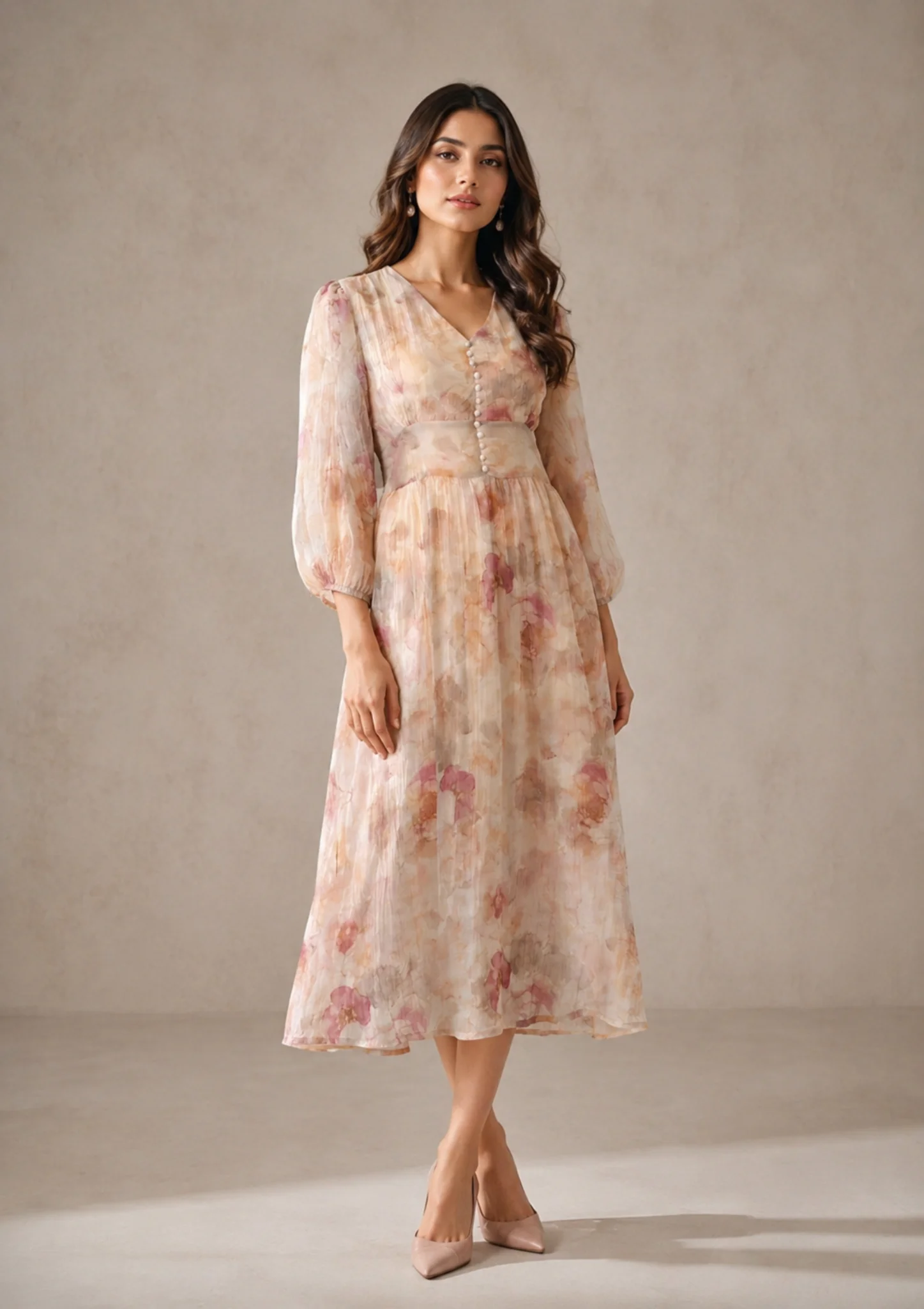 Floral Print Maxi Dress