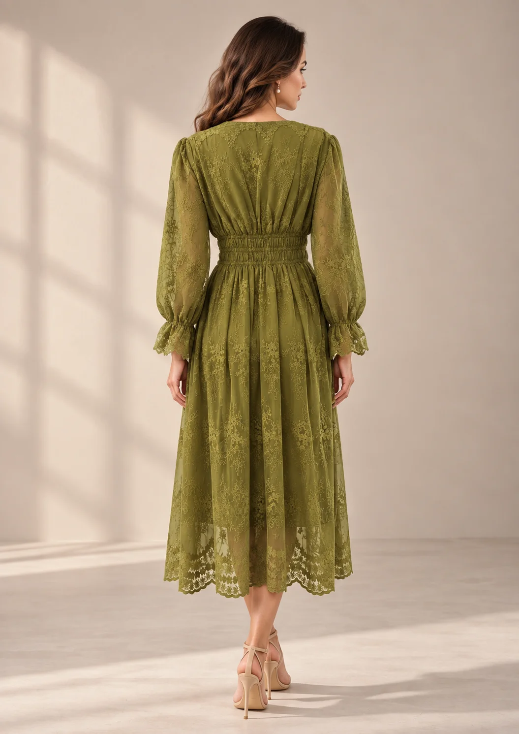 Smocked Waist Maxi Dress