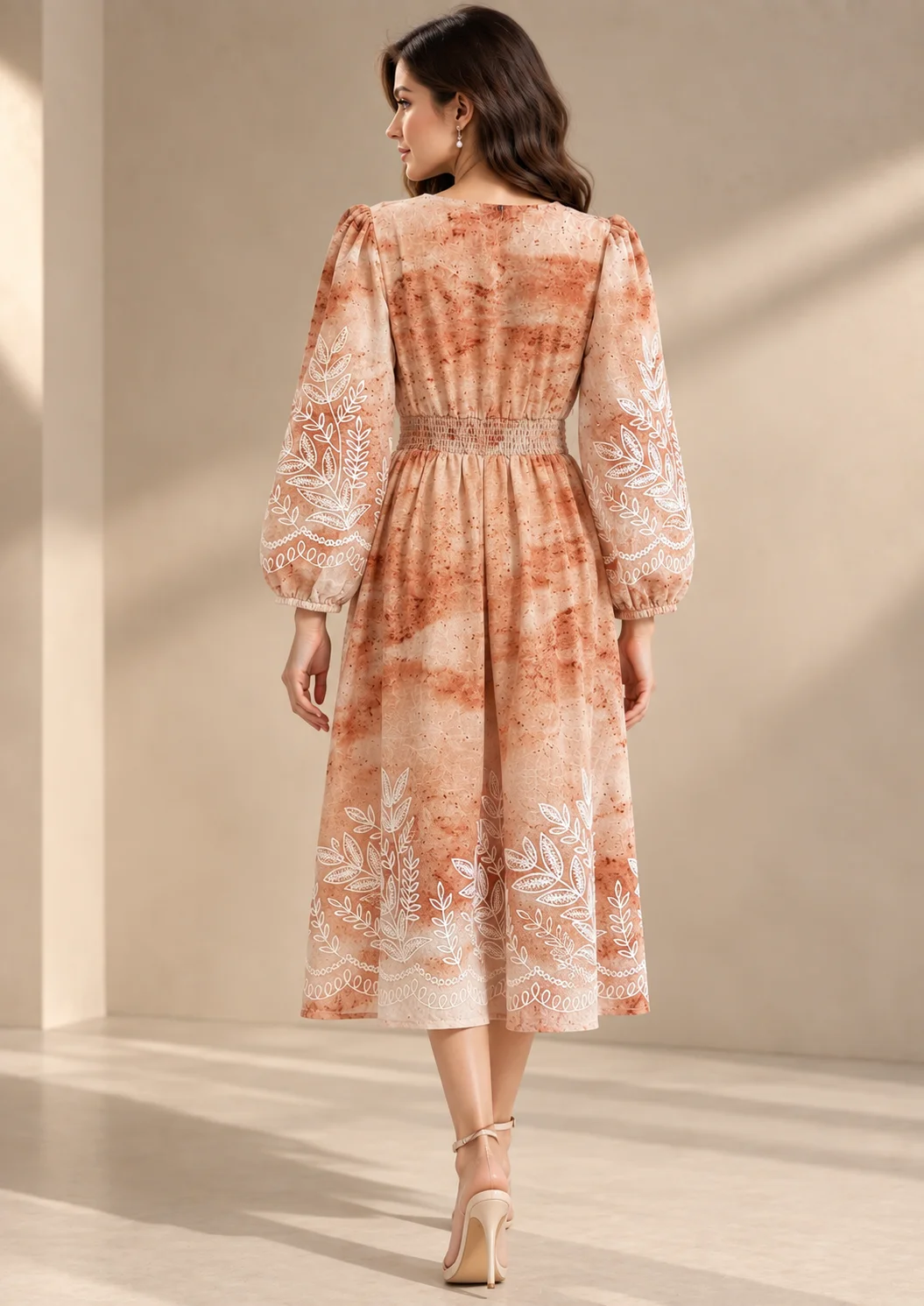 Embroidered Floral Maxi Dress