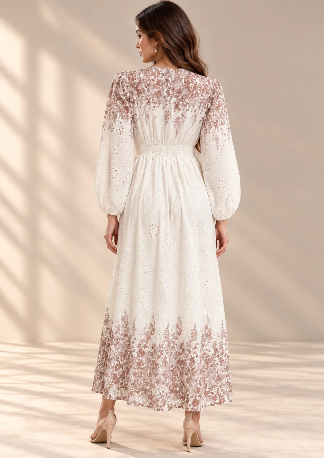 Blush Bloom Smocked Maxi Dress