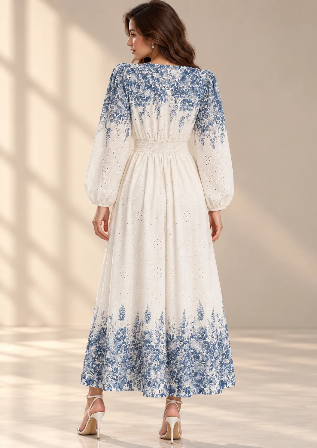 Blush Bloom Smocked Maxi Dress