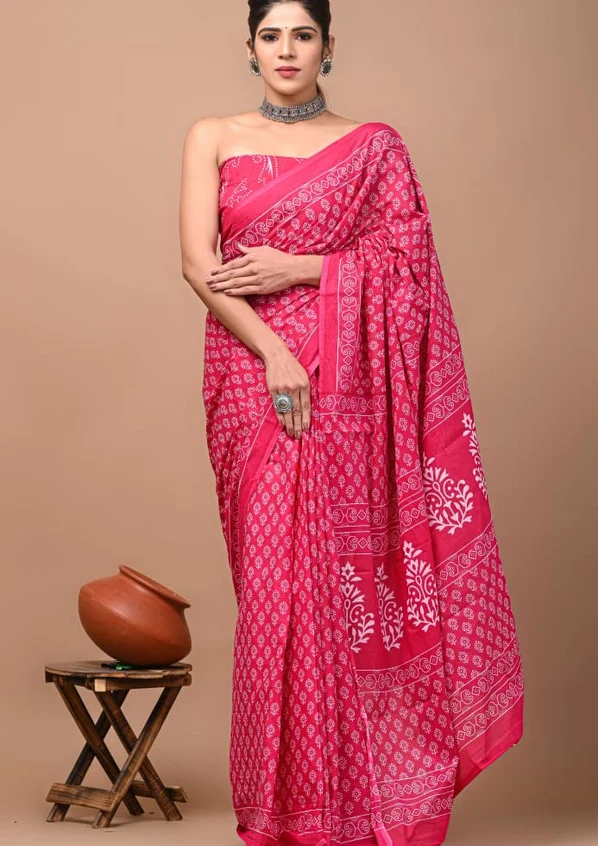 Cotton Mulmul Saree