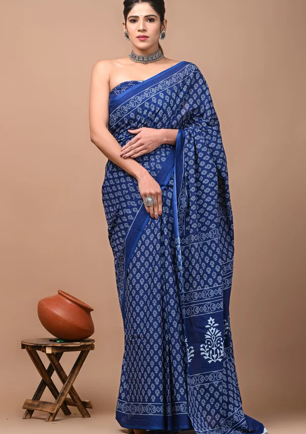 Cotton Mulmul Saree
