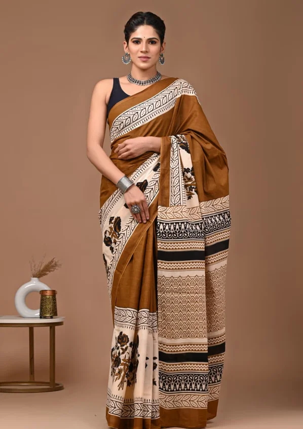 Cotton Mulmul Saree