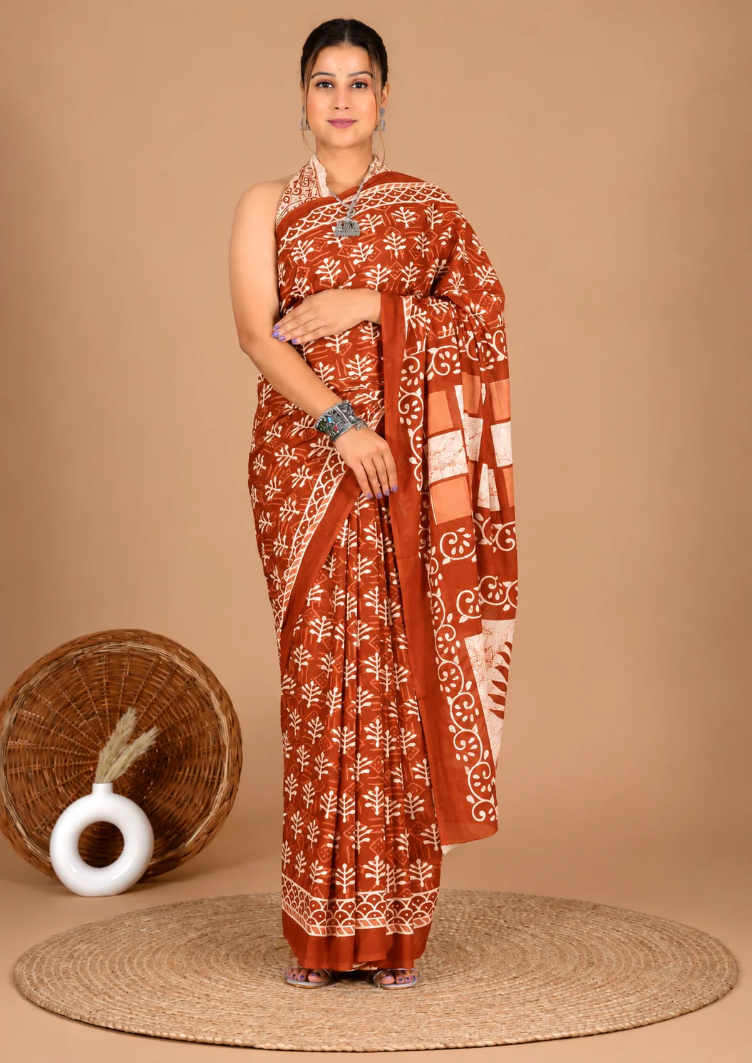 Cotton Mulmul Saree