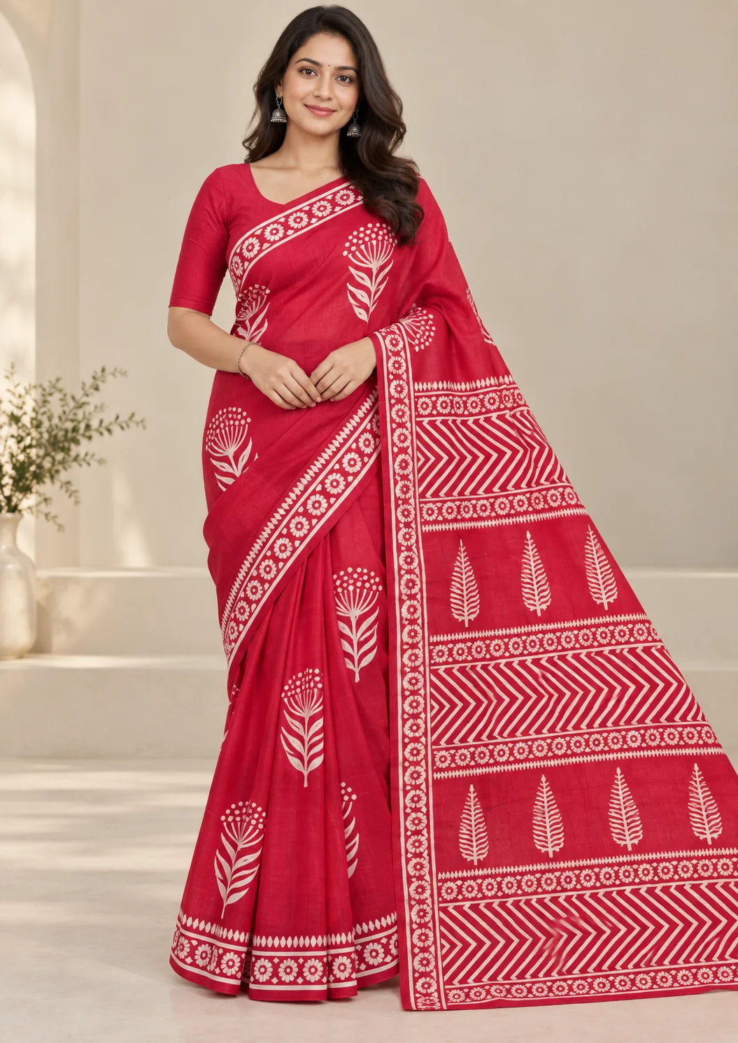 Cotton Mulmul Saree