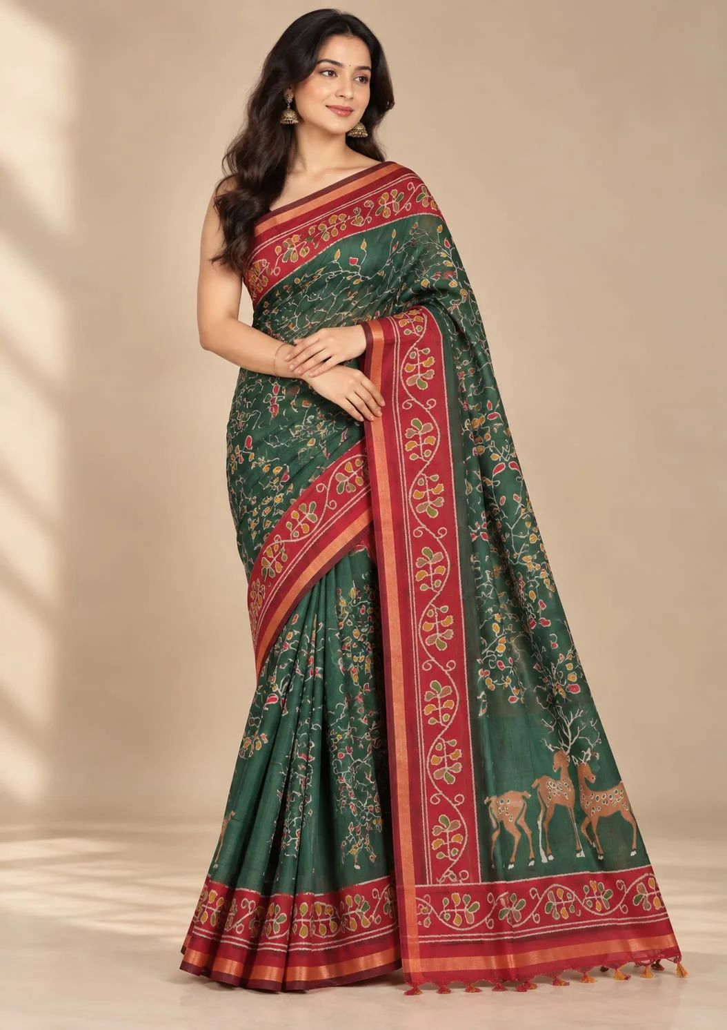 Casual Cotton Blend Saree