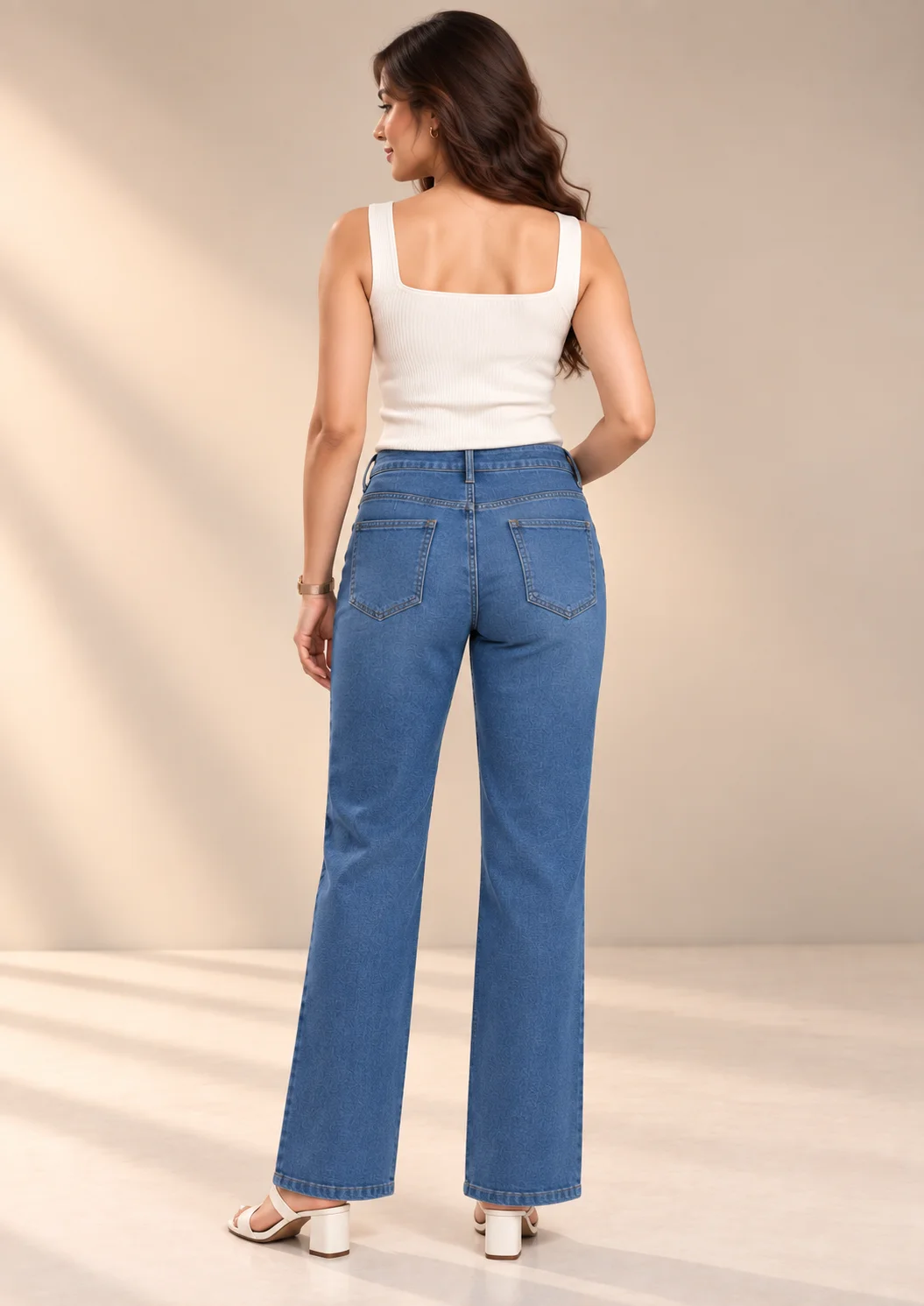 High Waist Flared Jeans