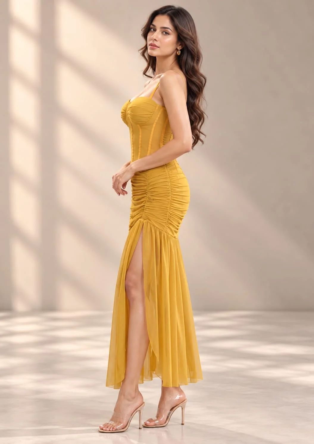 Net Type Corset Bodycon