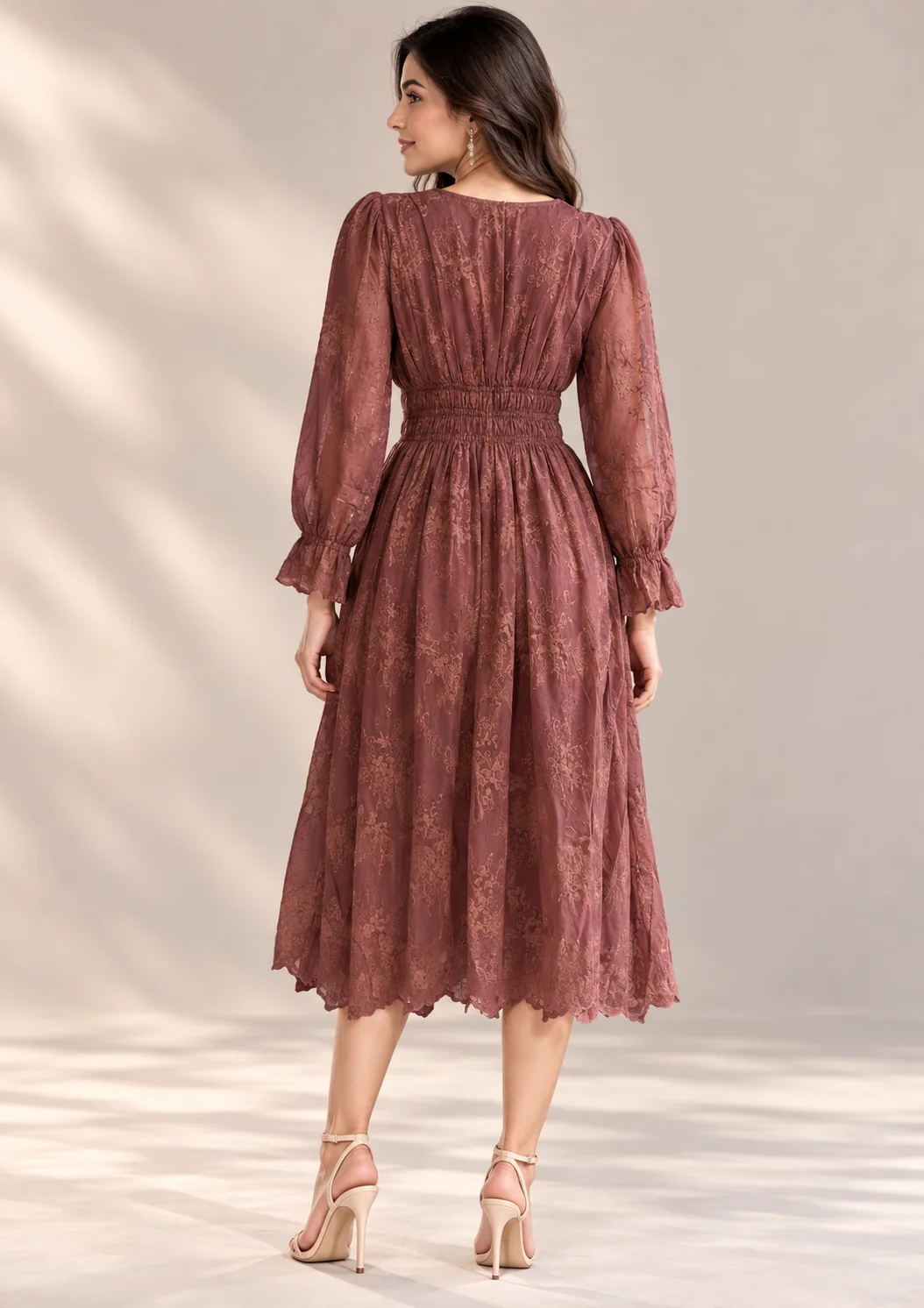 Smocked Waist Maxi Dress
